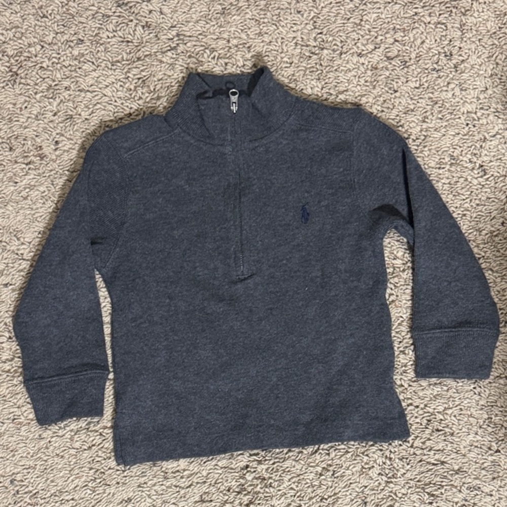 Polo by Ralph Lauren Kids Gray Half-Zip Sweater